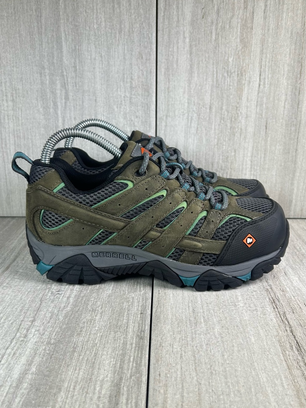 NEW Merrell Moab Vertex Vent Pewter Comp Toe Work Low Boot Shoe Men's Size 6